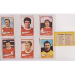 Trade cards, A&BC Gum, Footballers (Yellow, 1-54) (set, 54 cards) (checklist marked, good) (54)