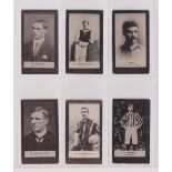Cigarette cards, Smith's, Footballers (Brown back), six cards, nos 31 Aitken Newcastle United, no 68
