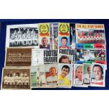 Football, mixed selection of giveaways, trade cards etc, 1920's onwards including Boys' Magazine