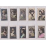 Cigarette cards, Canada, Tuckett's, Beauties & Scenes, hand coloured, 92 different cards with two