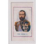 Cigarette card, J.W. Dewhurst, Army Pictures, Cartoons etc, type card, 'King George V' (gd) (1)