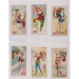 Cigarette cards, USA, Lorillard's, 27 'T' size cards, Ancient Mythology Burlesqued (14) &