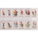 Cigarette cards, Faulkner's, Football Terms, 1st Series (set, 12 cards) (some slight faults, gen