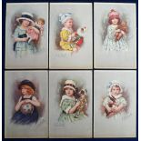 Postcards, E. Colombo, children with toys, Series 428 complete (slight age toning gen gd) (6)