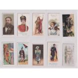 Cigarette cards, ten scarce type cards, Bell Scottish Clan Series (1), Franklyn, Davey Beauties '