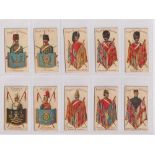 Cigarette cards, Player's, Military Series, 10 type cards, nos 21, 24, 26, 27, 28, 36, 37, 43,