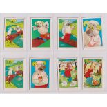 Trade cards, Dandy Gum, Animal Fables, 'M' size (set, 200 cards, 3 with red back, the rest in black)