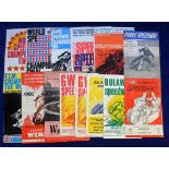 Speedway programmes, 8 World Championship Final programmes, all held at Wembley for 1950, 53, 62,