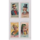 Cigarette cards, Canada, Dominion Tobacco Co., Montreal, Types of Smokers, four type cards, no