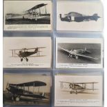 Postcards, Aviation, Military Aircraft, inc. R.P., Valentines, Air-Co, RPs of Liverpool, mainly