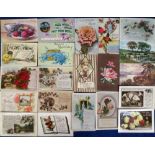 Postcards, a large collection of approx. 1200 cards (850 vintage, rest modern). A general mixture of