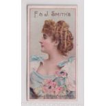 Cigarette card, Smith's, Advertisement card, Beauty to front, advert for Shooting Lodge Cigarettes