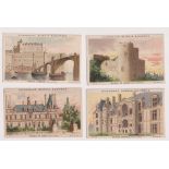 Trade cards, France, Guerin-Boutron, Historic Chateaus (set, 72 cards) (mostly gd)