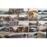 Postcards, a UK topographical mix of approx. 57 cards with many street scenes. RP's inc. Sandy Point