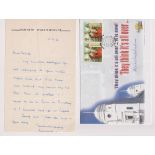 Autographs, Sport, Kenneth Wolstenholme, autograph letter signed, Kenneth, by the commentator,