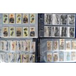 Cigarette cards, a large collection contained in 9 modern albums, sleeves and loose, sets, part-sets