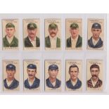 Cigarette cards, Wills, Prominent Australian & English Cricketers (1-50) (mixed condition, one