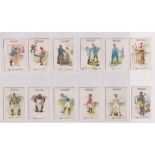 Cigarette cards, Clarke's, Sporting Terms, Football Terms (set, 12 cards) (a few with slight trim,