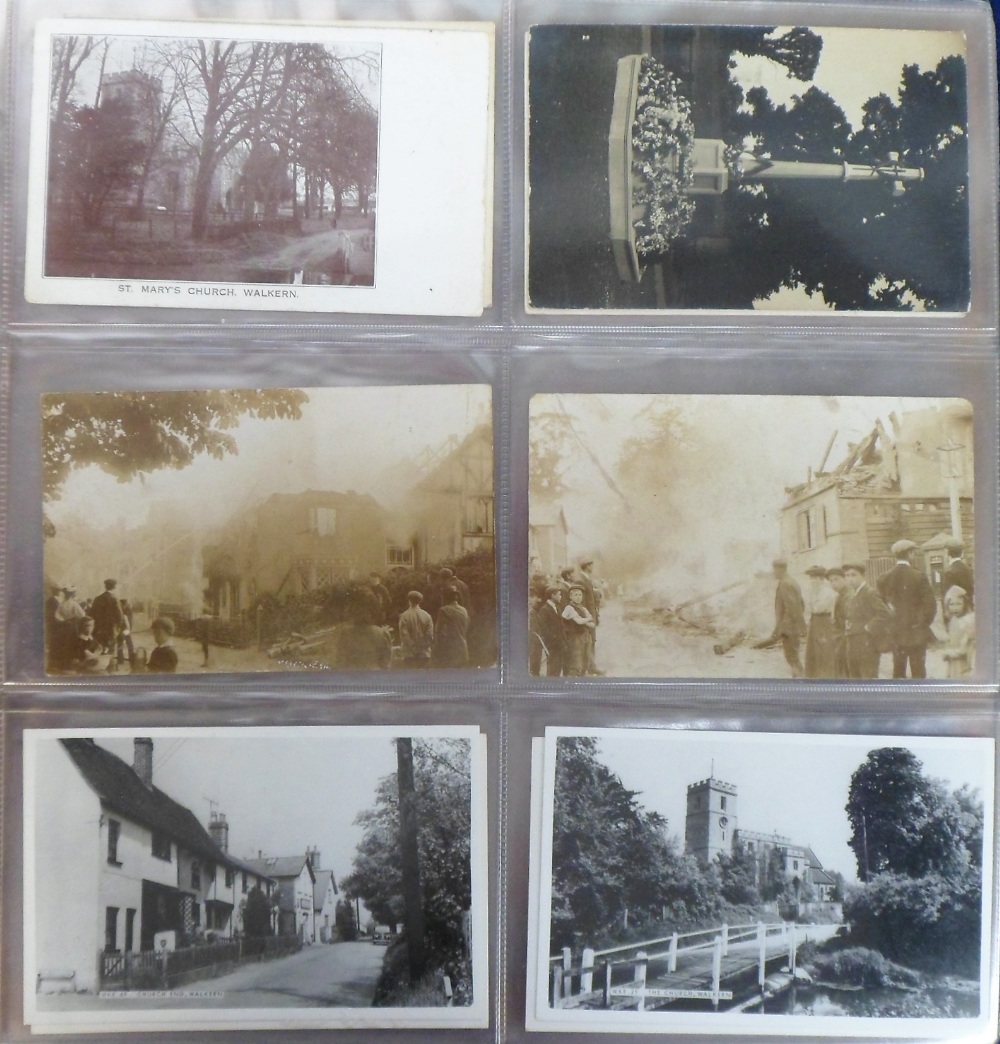 Postcards, a good collection of approx. 195 cards of Hertfordshire with a few Cambridge mainly RP'
