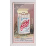 Cigarette card, Smith's, Advertisement card, illustrated with packet of Wild Geranium Cigarettes