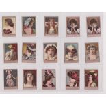 Cigarette cards, Ogden's, Miniature Playing Cards, 'K' size (Actresses & Beauties) 34 cards, (