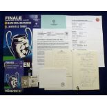 Autographs, Football, Manchester Utd, a selection of items from the Borussia Dortmund v Juventus