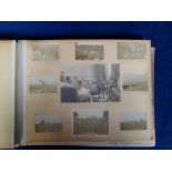 Photographs, a vintage album containing 25 WW1 military photographs of UK and allied soldiers,