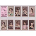 Cigarette cards, ATC, Beauties (green net backs) ref RB18-Fig 6, (set, 25 cards) (mostly gd/vg)