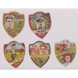 Trade cards, Baines, Football Shields, 5 cards, Bradford City, Chelsea, Derby, Manchester City &