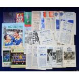Football programmes, Wimbledon, a collection of approx. 35+ home programmes, mostly 1970's inc.