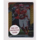 Trade card, American Football, Panini, 2020, Patrick Mahomes 11, scarce Element Football Card (