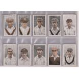 Cigarette cards, Phillips, Famous Cricketers (set, 32 cards) (gd/vg)