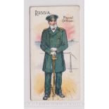 Cigarette card, John Young & Sons, Russo-Japanese Series, type card, Russia, Naval Officer (gd) (1)