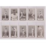 Cigarette cards, Gallaher, Famous Cricketers (set, 100 cards) (gd)
