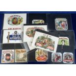 Ephemera, Advertising, a collection of approx. 40 colourful cigar box labels, some duplicates,