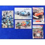 Autographs, Motor racing, Formula One, small selection of signed colour photographs by various