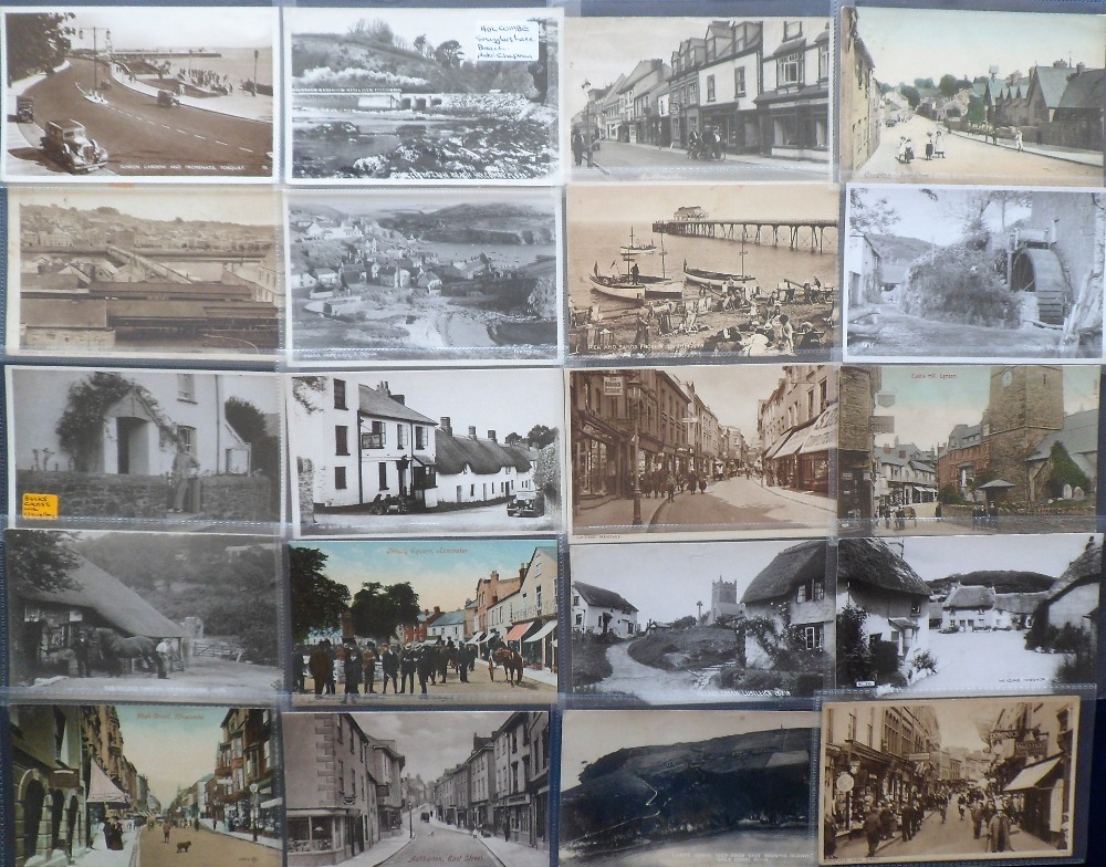 Postcards, a collection of approx. 100 cards of Devon, with RP's of Ilfracombe (blessing the - Image 2 of 3
