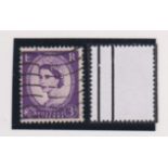 Stamp, GB 3d Lilac Wilding with misplaced Graphite Lines and Wavy lines postmark good used