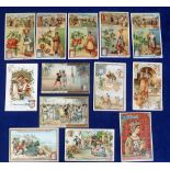 Trade cards, Liebig, a collection of 13 Spanish Language odds, S333 (1), S485 (2), S568 (1), S662 (
