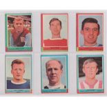 Trade cards, A&BC Gum, Footballers (Quiz, 1-58) (set, 58 cards) (mostly vg, checklist unmarked) (