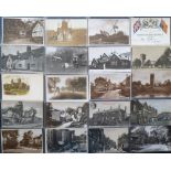 Postcards, a collection of approx. 55 cards of Cheshire, with RP's of Gipsy Camp (Chester postmark