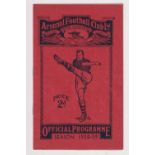 Football programme, at Highbury, England v Rest of Europe 26 Oct 1938 (gd) (1)