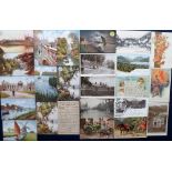 Postcards, a UK, Foreign & subject mix of approx. 70 cards inc. Great East Rail Officials (Tuck