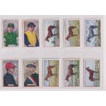 Cigarette cards, Phillip's, 4 sets, Derby Winners & Jockeys (25 cards), Famous Boys (25 cards),