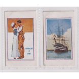 Trade cards, Mearbeck, Army Pictures, Cartoons etc, 2 type cards 'Comrades in Arms' & 'HMS