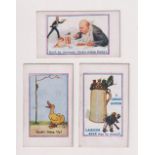 Cigarette cards, Prudhoe, Army Pictures, Cartoons etc, three type cards, 'Grub's Going Up', 'A