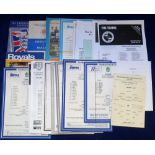 Football programmes, Reading FC, a collection of 50 programmes, many single sheets, FA Youth Cup (