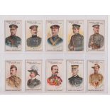 Cigarette cards, Salmon & Gluckstein, Heroes of the Transvaal War, 17/40, un-numbered inc. Lord