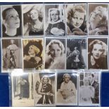 Postcards, Cinema, a collection of 25 different cards mostly Picturegoer issues, 16 of Marlene