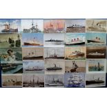 Postcards, Shipping, a collection of approx. 70 cards inc. RP's, printed, artist-drawn etc